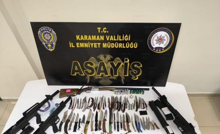 Karaman’da asayiş uygulaması: 8 tutuklama