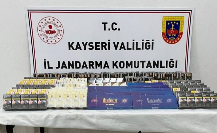 Kayseri’de 500 paket kaçak sigara ele geçirildi