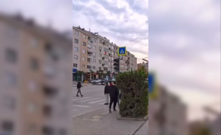 Kaza anı kask kamerasına yansıdı