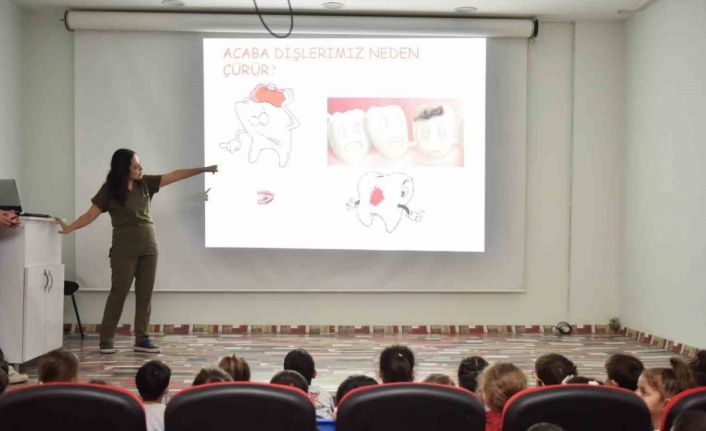Kepez’de miniklere diş sağlığı eğitimi