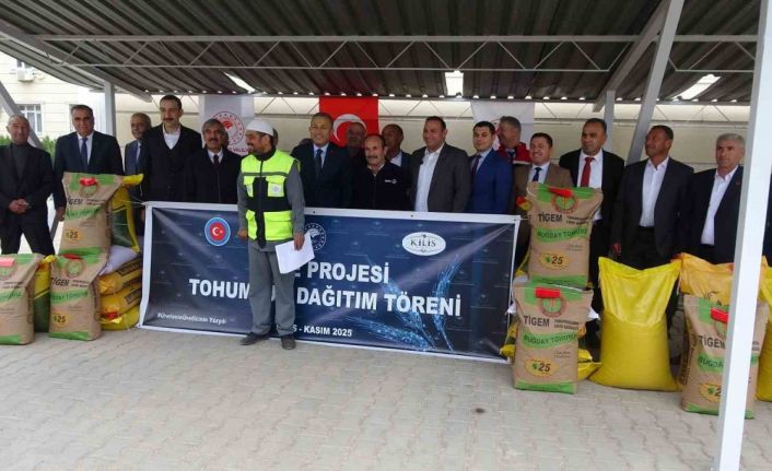 Kilis’te 737 ton sertifikalı tohum dağıtıldı