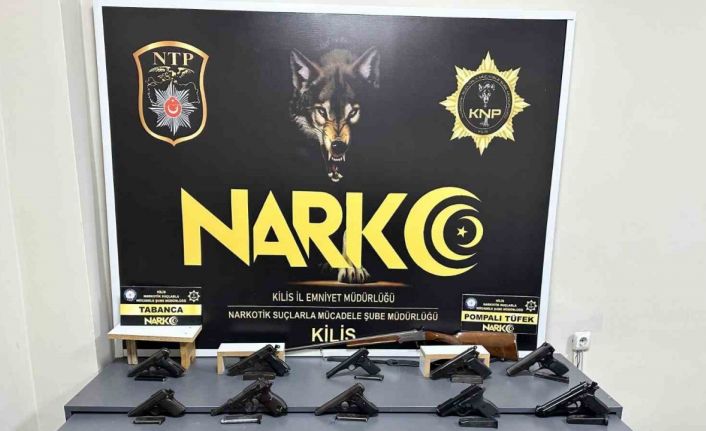 Kilis’te tır ve evlerde silah ile kaçak sigara ele geçirildi: 1 tutuklama