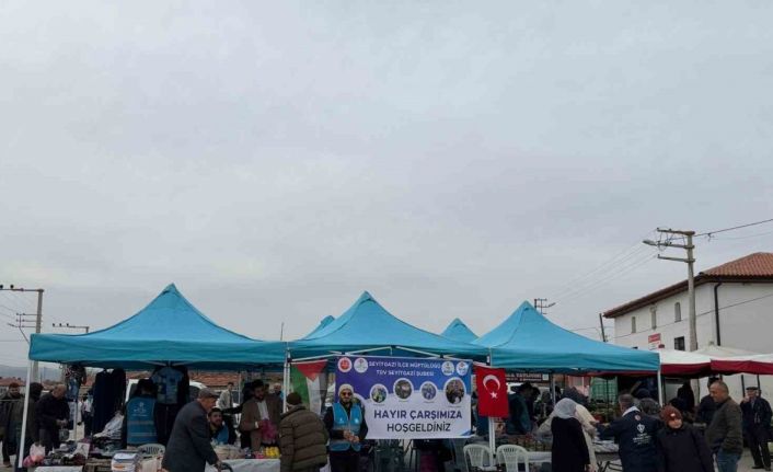 Kırka’da geliri Gazze’ye ulaştırmak amacı ile hayır çarşısı açıldı