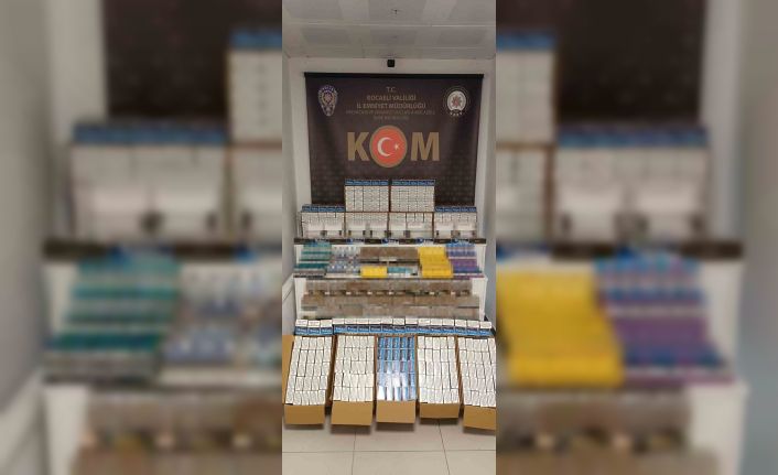 Kocaeli’de 158 bin adet kaçak makaron ele geçirildi: 1 gözaltı