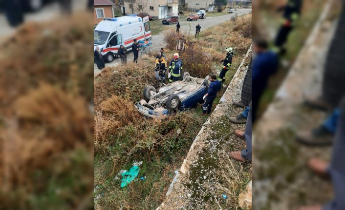 Konya’da otomobil takla attı: 1 ölü