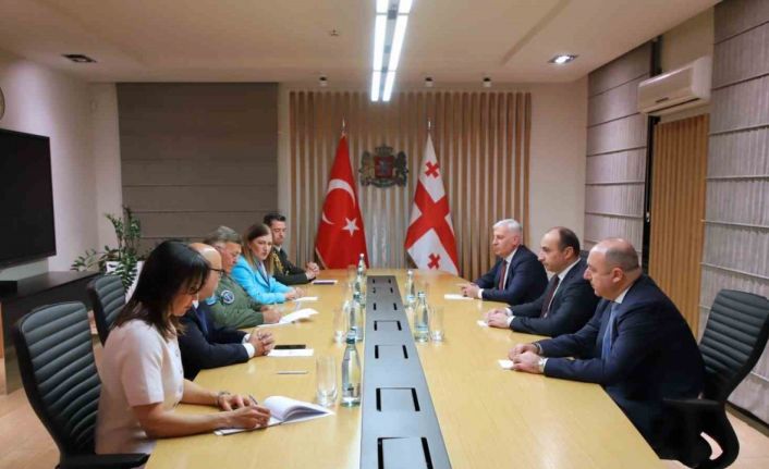 Korgeneral Kadıoğlu, Gürcistan İçişleri Bakanı Geladze ile görüştü