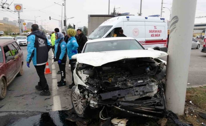 Malatya’da araçlar çarpıştı: 2 yaralı