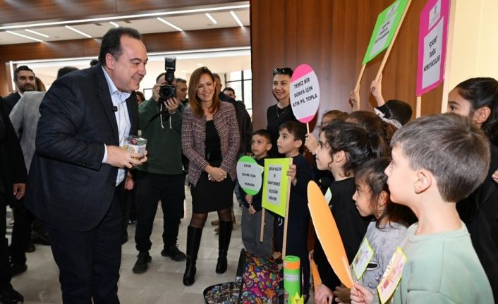 Manisa’da atık piller fidana dönüşüyor