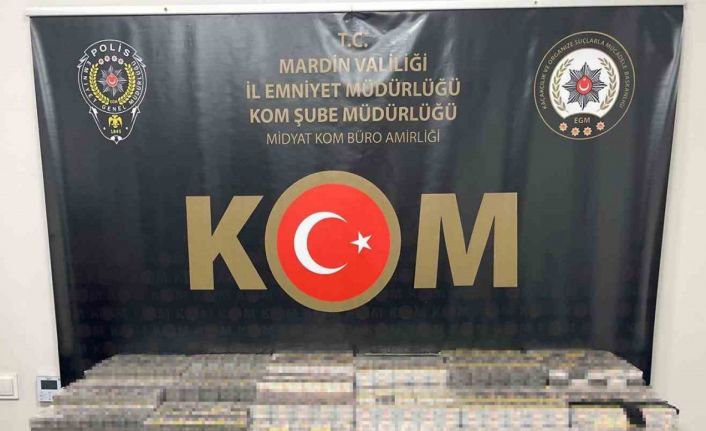 Mardin’de 7 bin 900 paket kaçak sigara ele geçirildi