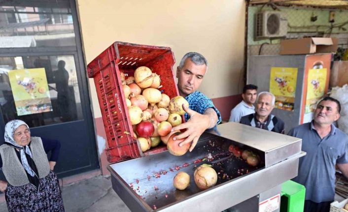 Mersin’de nar üreticilerine makine desteği