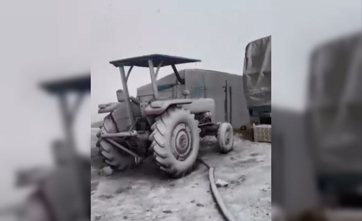 Mersin’in yüksek rakımlı bölgelerinde kar yağışı