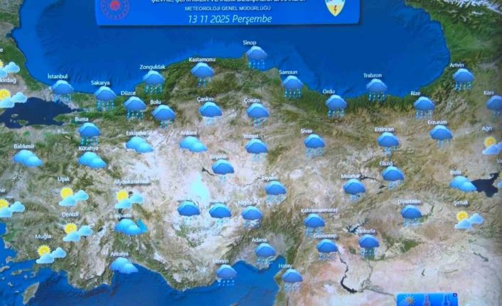 Meteoroloji Genel Müdürlüğü: "Ülke genelinde yağış bekleniyor"
