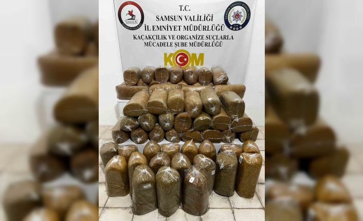 Minibüste 290 kilogram kaçak tütün ele geçirildi