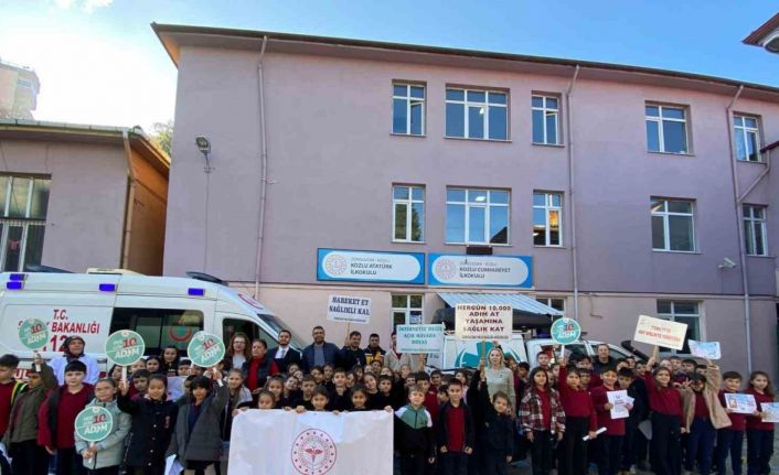 Minik öğrenciler sağlık elçisi oldu