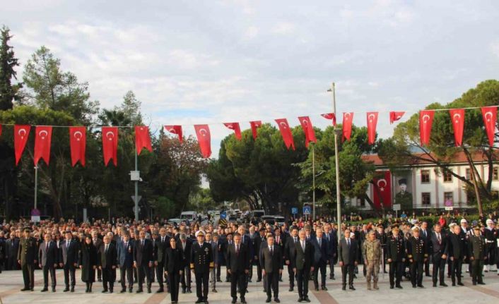 Muğla’da Atatürk, törenlerle anıldı