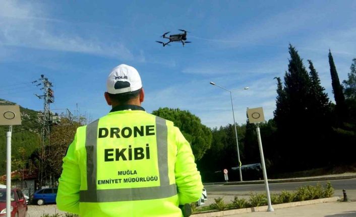 Muğla’da trafik denetimlerinde "drone" dönemi
