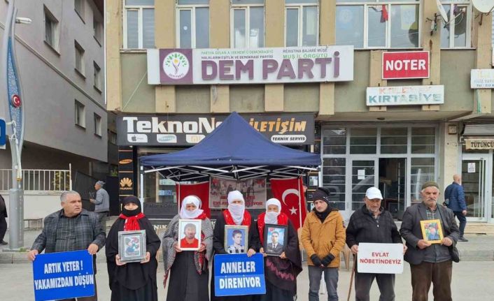 Muş’ta evlat nöbetindeki ailelerden ’teslim olsun’ çağrısı