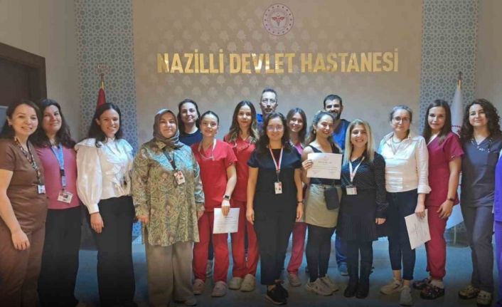 Nazilli’de ameliyathane hemşireleri sertifikalarını aldı
