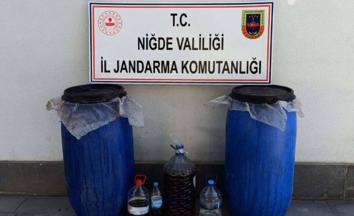 Niğde 322 litre el yapımı içki ele geçirildi