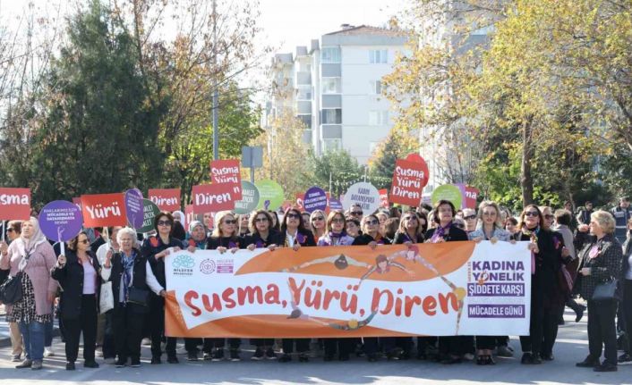 Nilüfer’de kadınlardan şiddete karşı ortak ses: "Susma, yürü, diren"