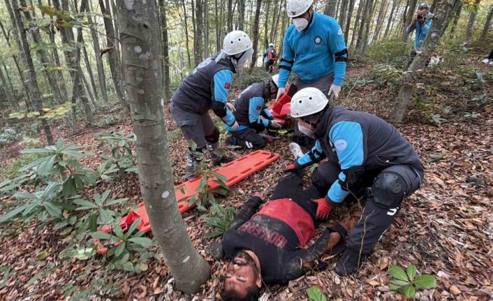 Orman yangını ve yaralılara hızlı müdahale