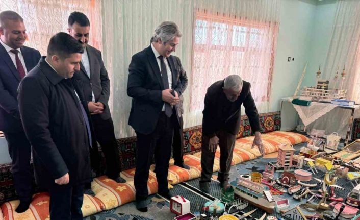 Parkinson hastasının üretim mücadelesine kaymakamdan destek