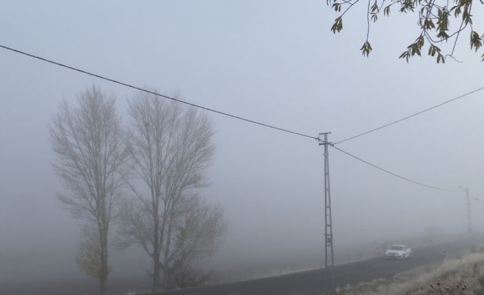 Patnos’ta yoğun sis yaşamı olumsuz etkiledi