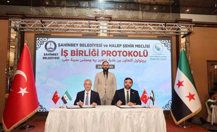 Şahinbey Belediyesi’nden Halep’e kardeşlik eli