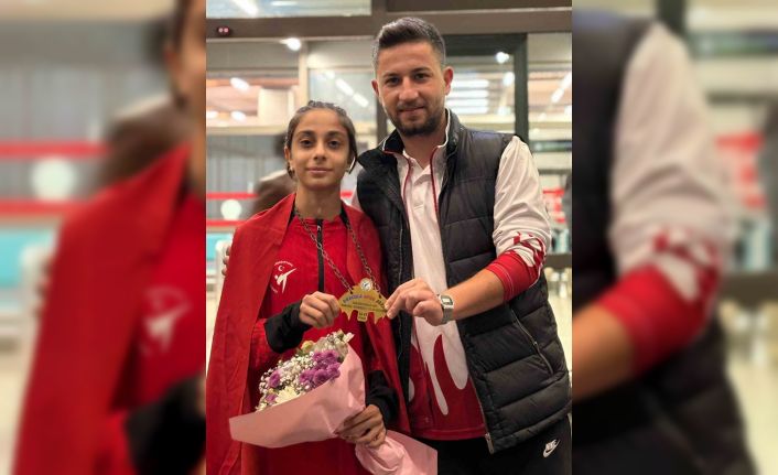 Şahinbey Belediyespor’un Altın Kızı Bükreş’te tarih yazdı