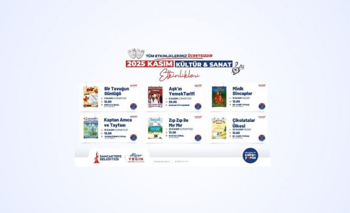 Sancaktepe’de kasım ayı kültür ve sanatla dolu dolu geçecek
