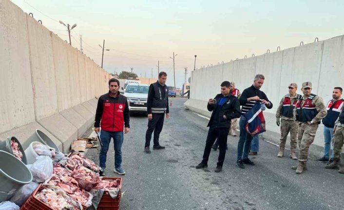 Şanlıurfa’da 1 ton kaçak et ele geçirildi