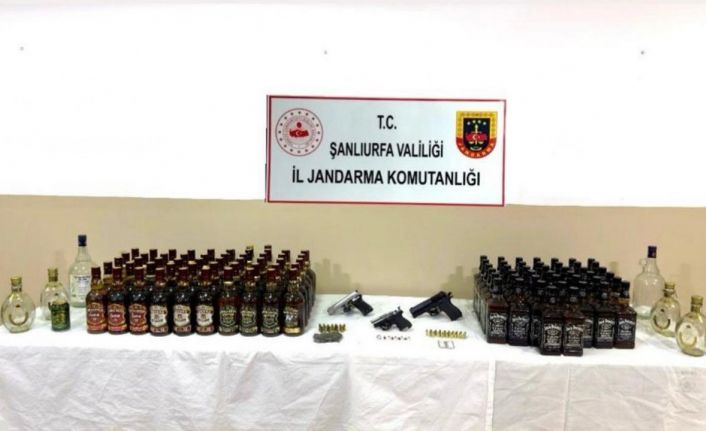 Şanlıurfa’da alkol, silah ve uyuşturucu operasyonu: 1 gözaltı