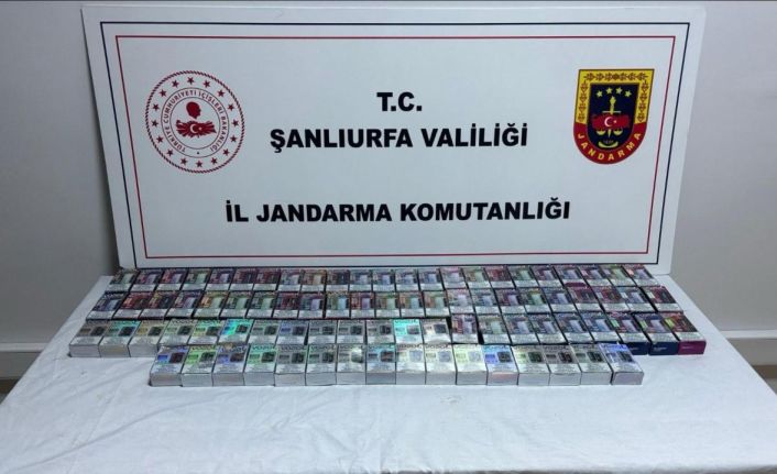 Şanlıurfa’da durdurulan araçta 84 paket kaçak sigara ele geçirildi
