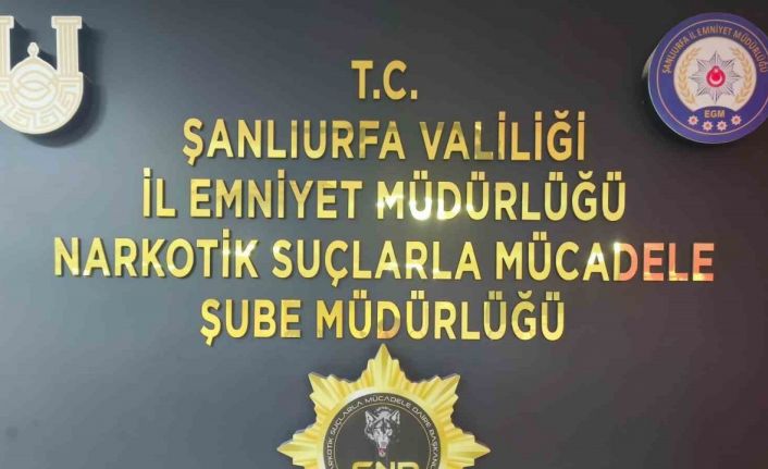 Şanlıurfa’da uyuşturucu operasyonu: 1 tutuklama