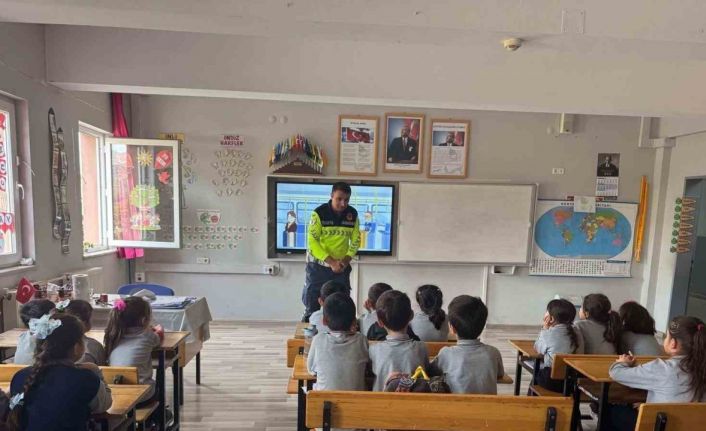 Sarıgöl’de öğrencilere trafik eğitimi verildi