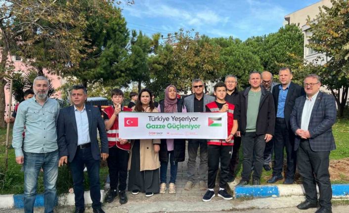 Sinop’ta Gazze için fidan dikimi