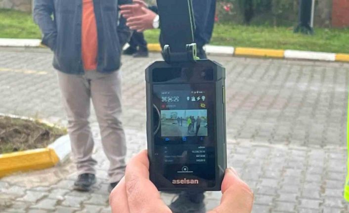 Sinop’ta trafik polislerine yaka kamerası dağıtıldı