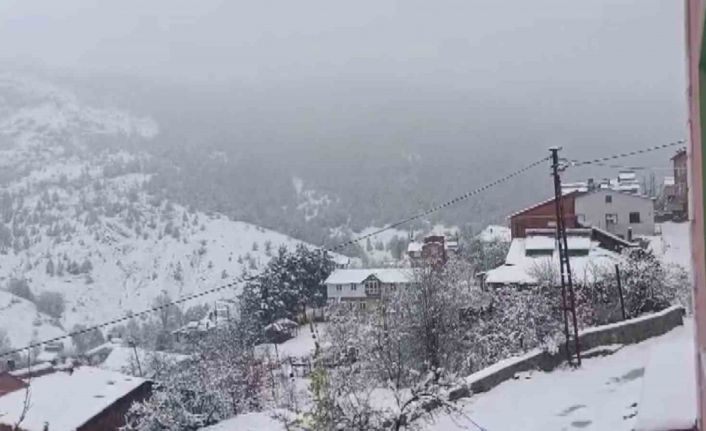 Sivas’ın yüksek kesimlerinde kar yağışı etkili oldu