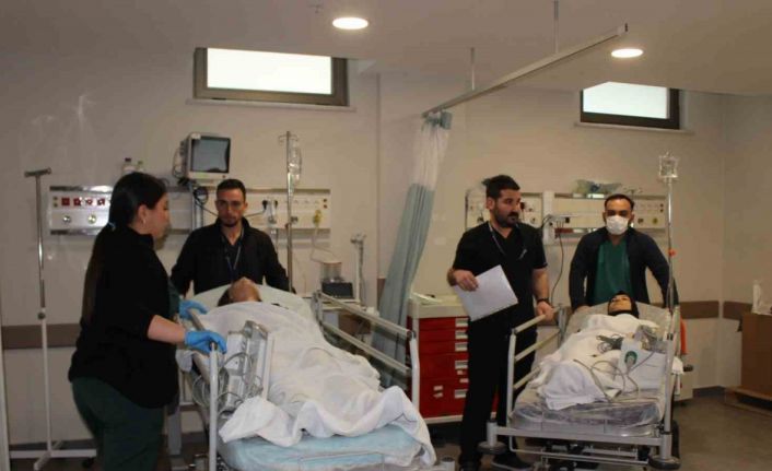 Sular Akademi Hastanesi’nde afet tatbikatı