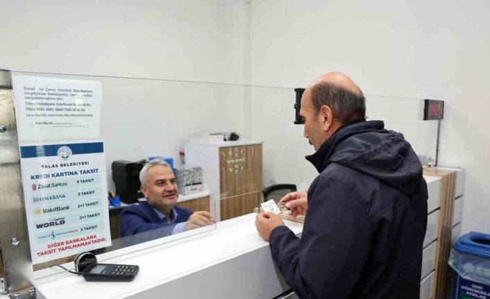 Talas Belediyesi’nde hafta sonu vezneler açık