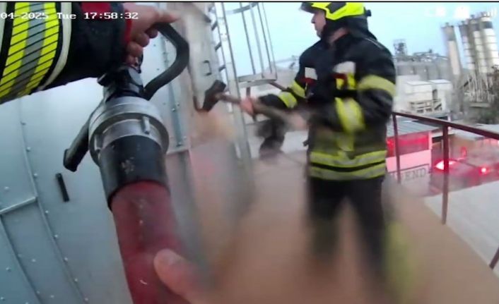 Talaş silosu yangını büyümeden söndürüldü