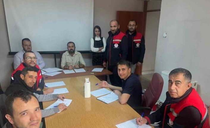 Tarım ve Orman Müdürlüğü personellerine iş güvenliği eğitimi