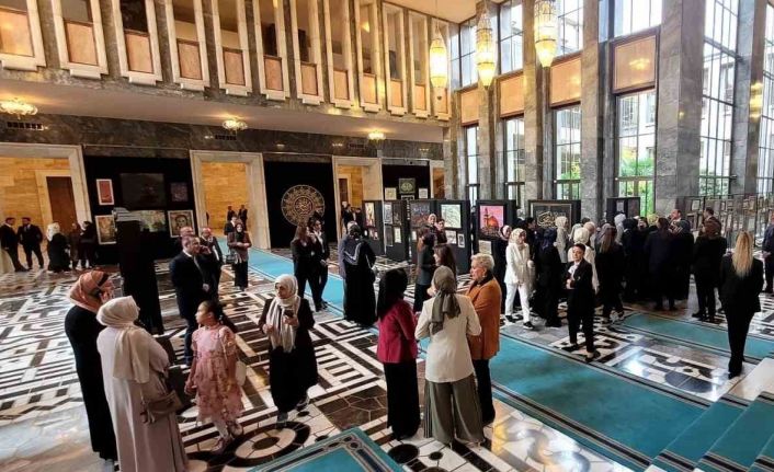TBMM’de Gazze konulu "Hilalin Işığında" sanat sergisi