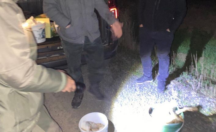 Tekirdağ’da gece avına baskın: 4 kişiye ceza