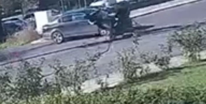 Tekirdağ’da motosiklet lokantanın bahçesine daldı: O anlar kamerada