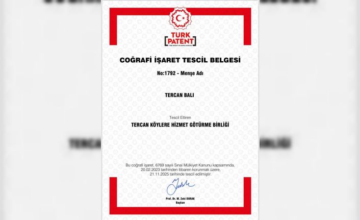 Tercan Balı Erzincan’ın 14. Coğrafi İşaretli ürünü oldu