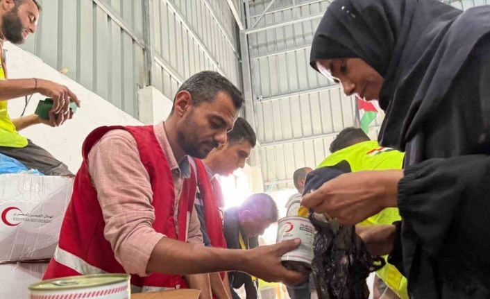 Türk Kızılay’ın İyilik Gemisi yardımları Gazze’de