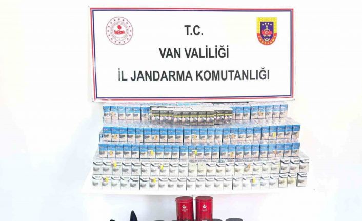 Van’da kaçak sigara ve çay ele geçirildi