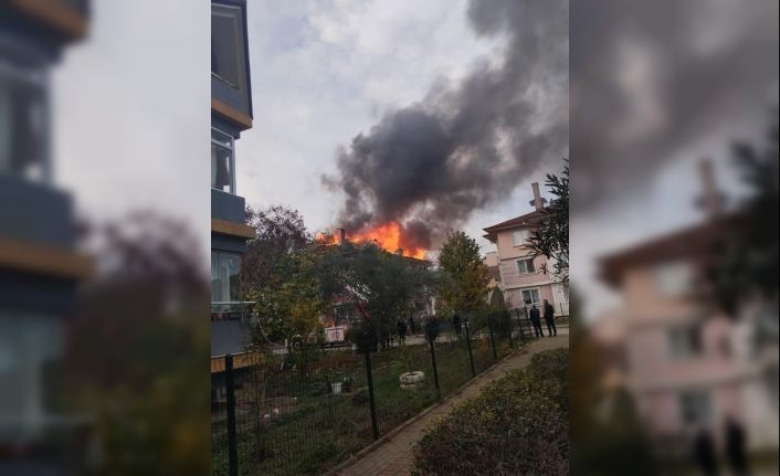 Yalova’da çatı yangını