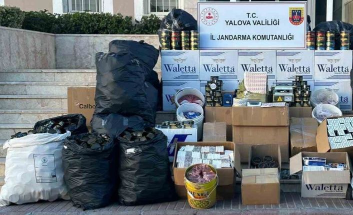 Yalova’da jandarmadan kaçak tütün operasyonu
